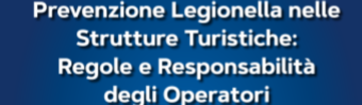 LINEE GUIDA PER LA LEGIONELLA